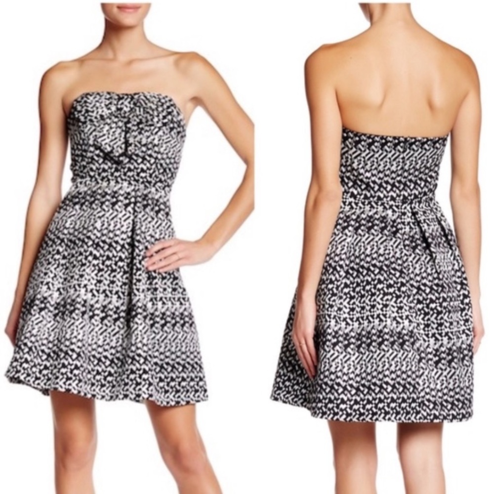 Anthropologie Eva Franco Strapless Bow Dress